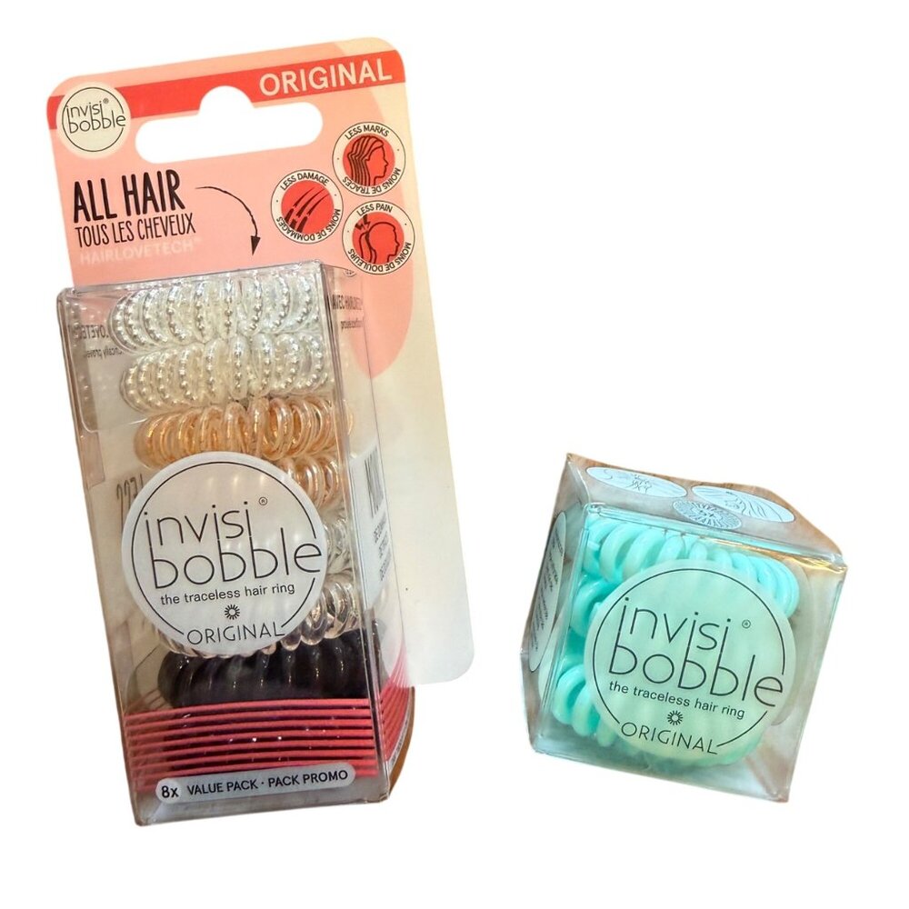Invisibobble Hair Tie Bundle 11 Pieces Spiral Traceless Rings